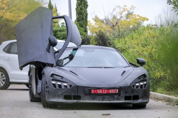 McLaren P14 spied testing