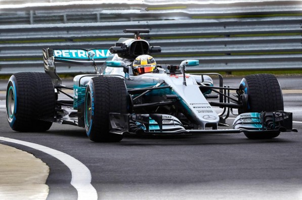 The Mercedes-AMG team comprises 3-time world champion Lewis Hamilton and Valtteri Bottas, who steps in for retired Nico Rosberg_