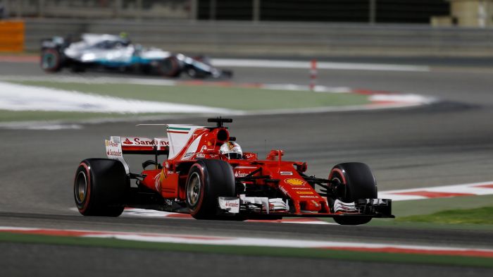 Vettel overcomes Hamilton challenge to win in Bahrain