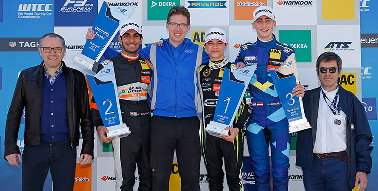 Jehan Daruvala grabs landmark F3 podium