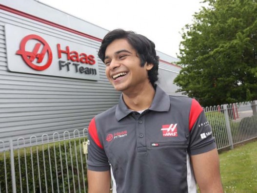 Arjun Maini. 19, joins Haas Formula 1 team as a development driver.