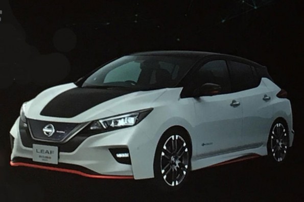 Nissan’s Leaf Nismo concept shown.