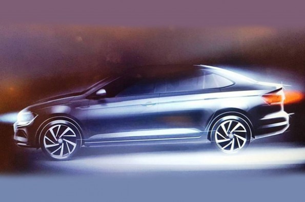 Polo-based Virtus sedan teased.