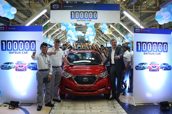 Datsun Factory Produces 1,00,000th Car in India