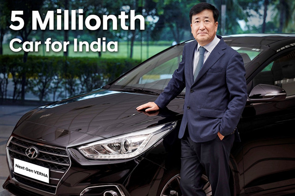 Hyundai Crosses Five Million Mark in India