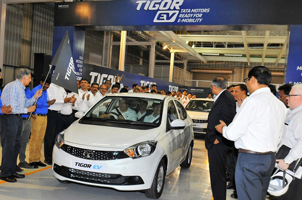 Tata Motors Begins Rolling Out Electric Tigor from Sanand Facility