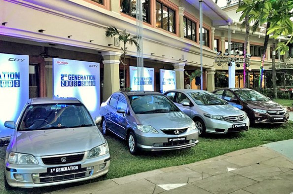 All the Honda CIty generations in India.