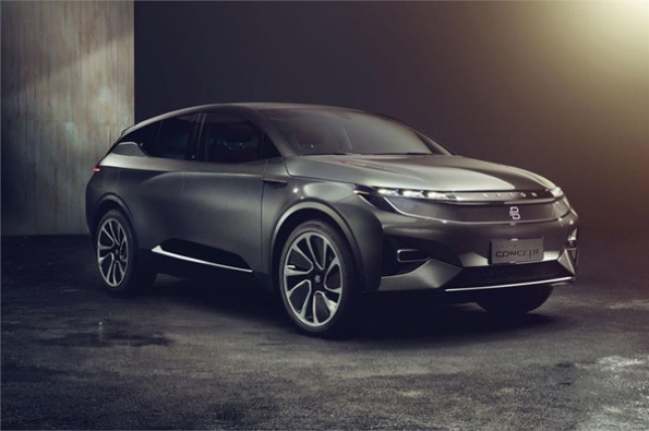 Byton takes wraps of its full-electric Concept SUV.