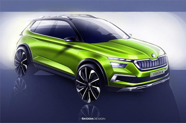 Skoda shows India-bound Vision X concept SUV