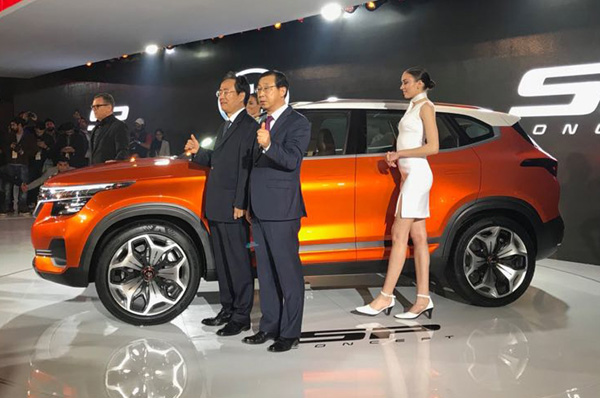 Kia unveils SP Concept SUV at Auto Expo 2018
