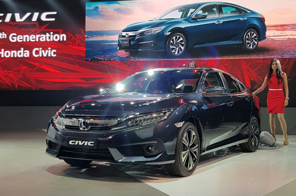 Honda Civic on Display at Auto Expo