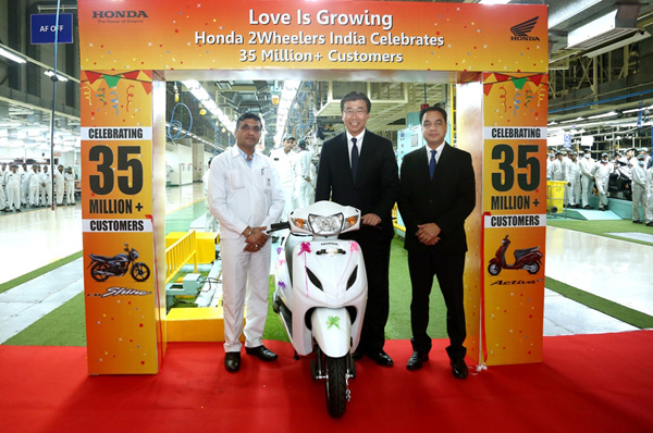 Honda’s two-wheeler sales cross 35 million milestone