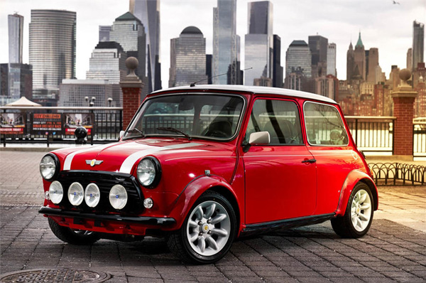 Classic Mini Electric shown in New York