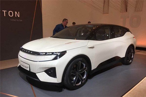 Byton showcases its electric SUV concept