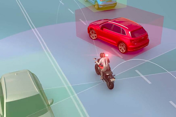 Ride Vision shows camera-based collision warning system 