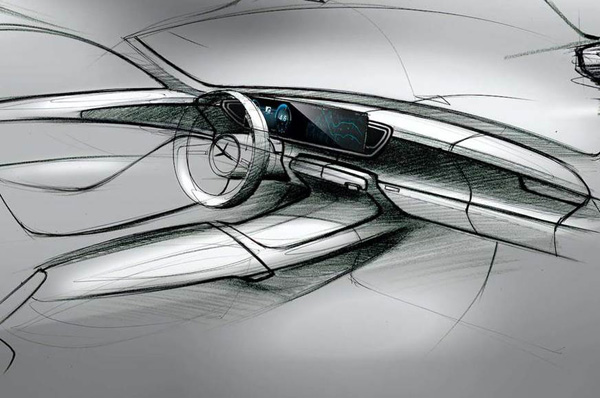 Sketches of the next-gen Mercedes GLE interior revealed