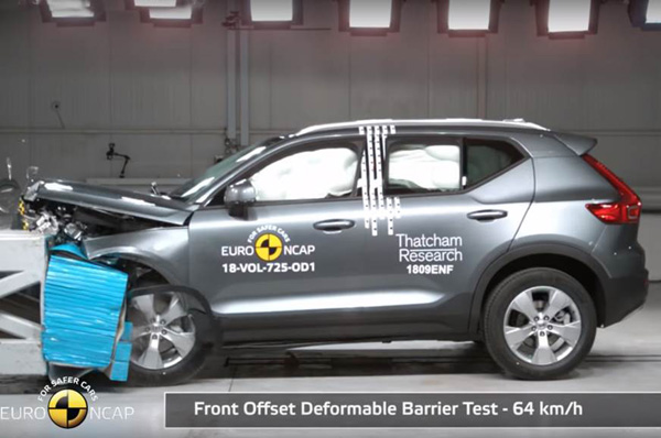 Five-star rating in Euro NCAP for XC40
