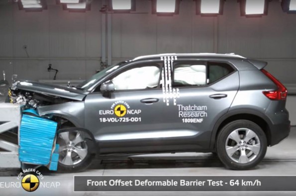 Five-star rating in Euro NCAP for XC40.