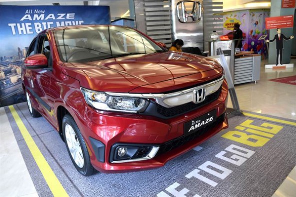 The new Amaze sets monthly sales record for Honda.