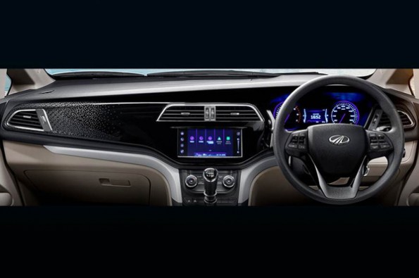 Mahindra shows Marazzo dashboard.