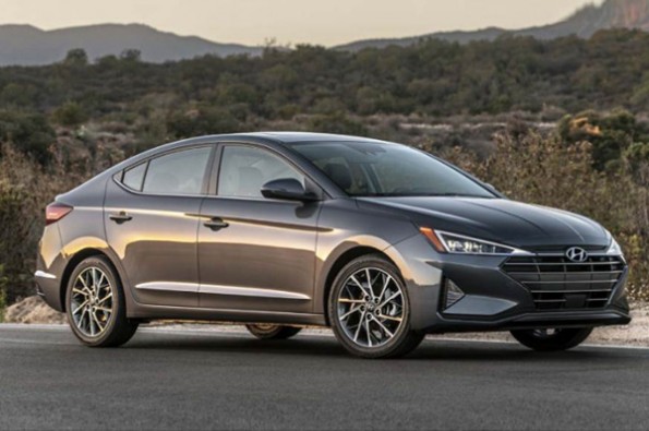 Facelifted Hyundai Elantra shown.