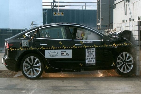 Tesla Model 3 Scores 5-Stars In NHTSA Crash Tests