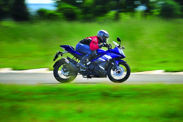 longer wheelbase and wider tyres makes riding the bike hard forgiving.