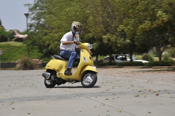 The power delivery from the engine is creamy smooth and the scooter itself feels vibration-free.