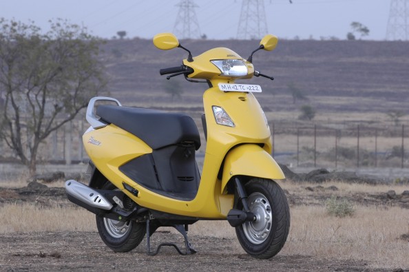 Bright colours offered on the scooter add to its appeal. 