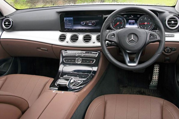 The interiors are typical of a modern-day Mercedes.