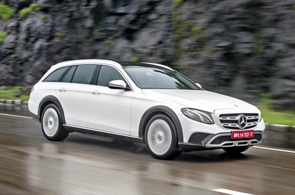 The E-class wagon looks imposing.